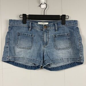 Ann Taylor Loft Denim Blue Cotton Jean Short Shorts 4 Casual Summer Everyday